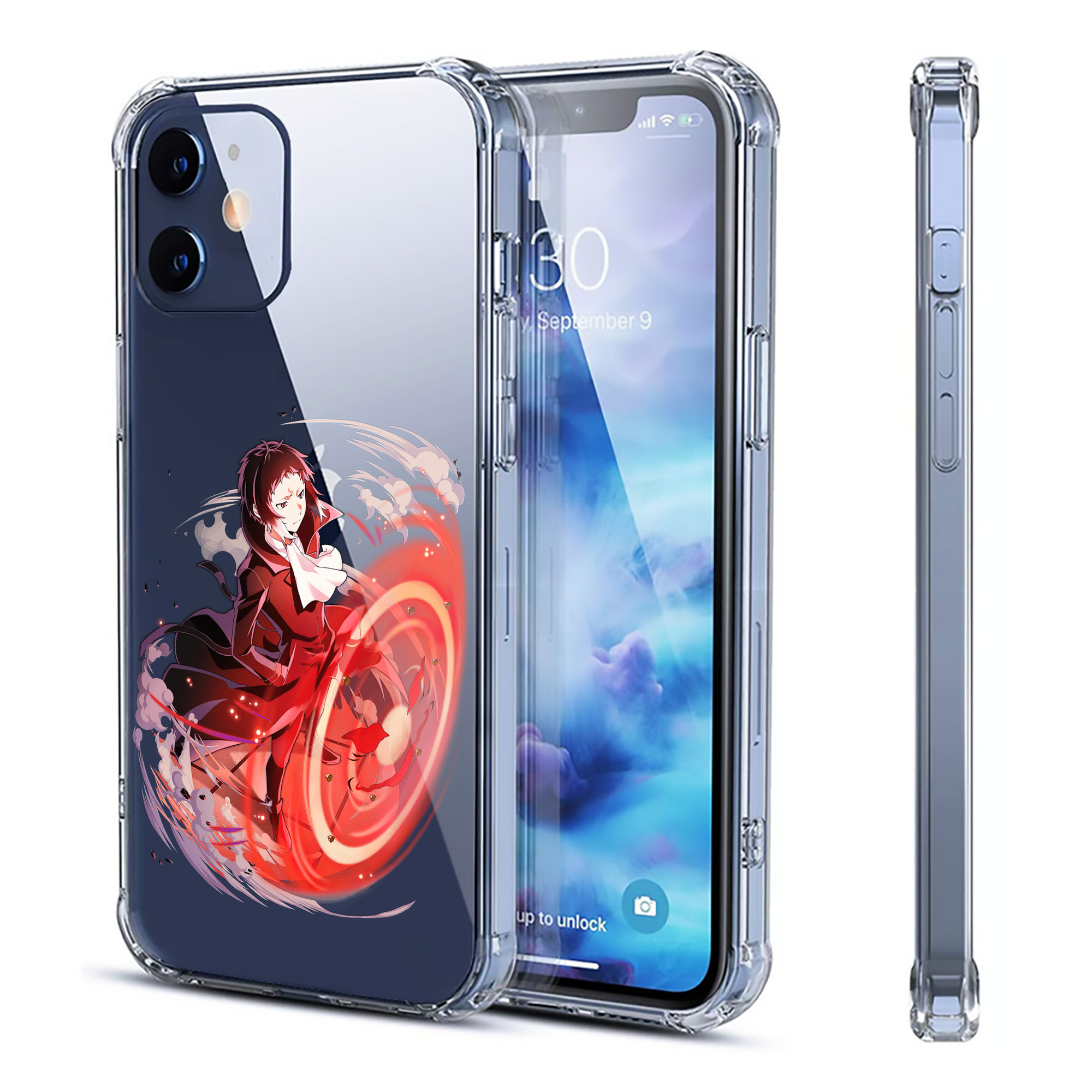 （画像用） 文豪ストレイドッグス Bungo Stray Dogs 【iPhone 12シリーズ対応】透明スマホケース（クリアソフトケース）